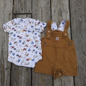 Baby Carhartt 9mo Overall Set